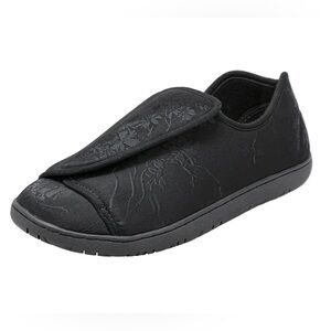 Foamtreads Nurse 2 Black Satin Women's Slipper 8.5